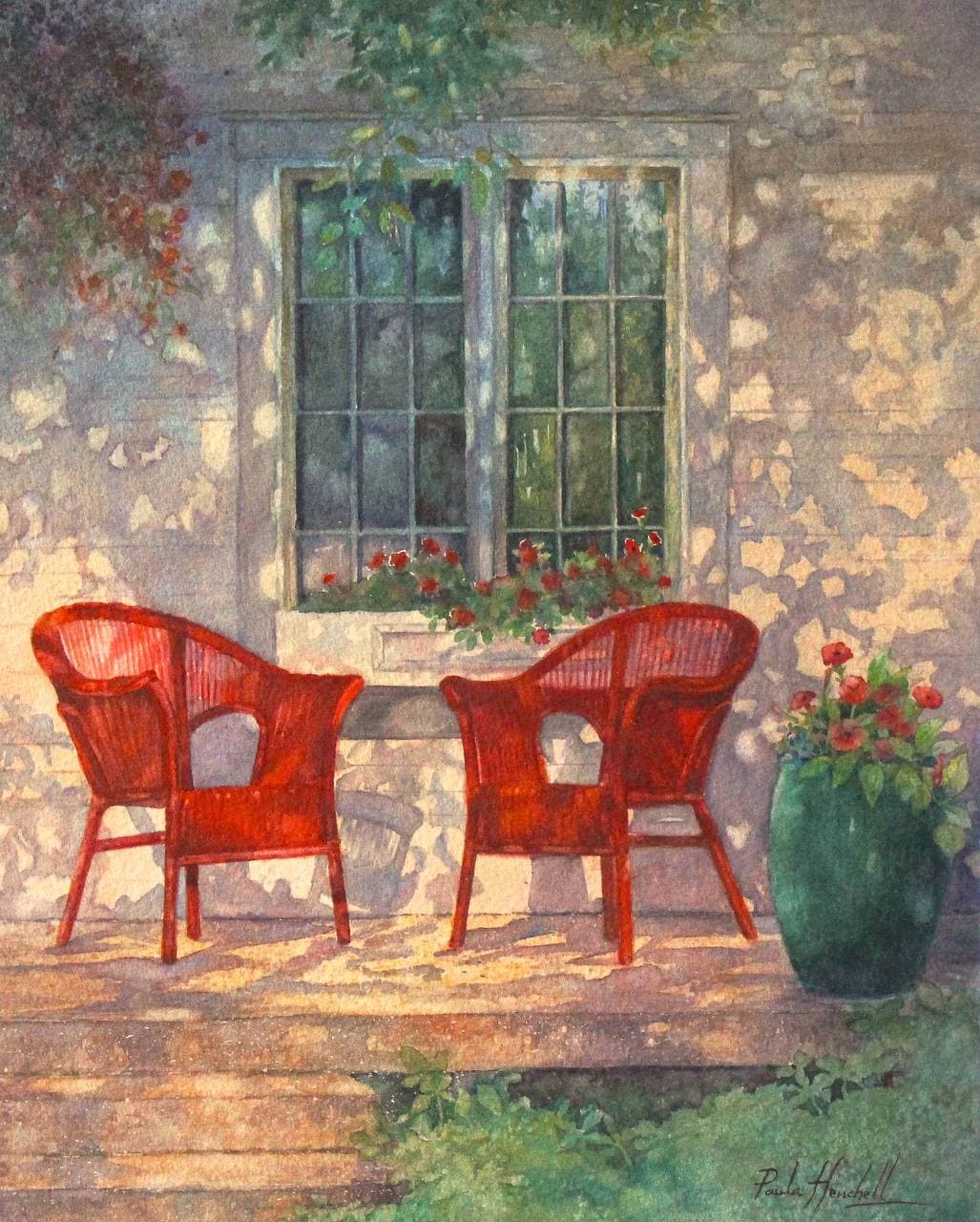 Red Chairs in Provence